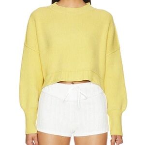 Free people Easy Street Sweater in Pineapple Juice